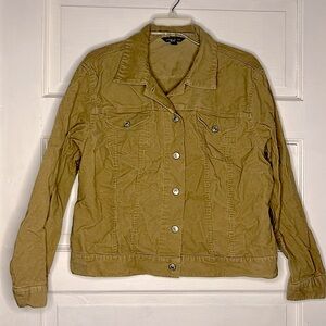 Women’s Lands’ End Tan/Khaki Corduroy Jacket